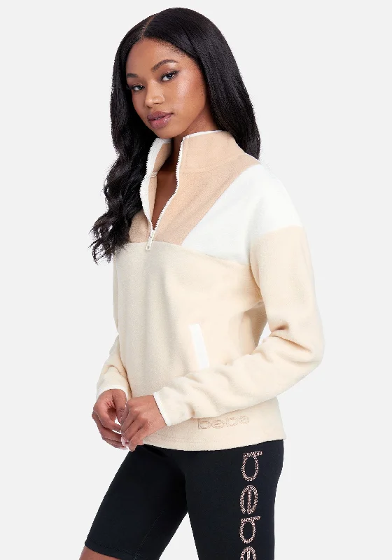 bebe-logo-fleece-color-block-pullover-ivory