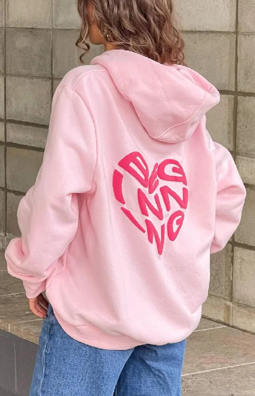 beginning-pink-lovey-bubble-hoodie