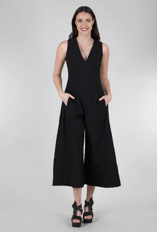 Lara Crisp Jumpsuit, Black