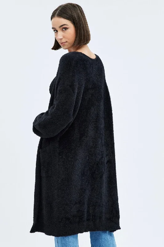 black-longline-cardigan-fluffy-kn1402a-41pb-1