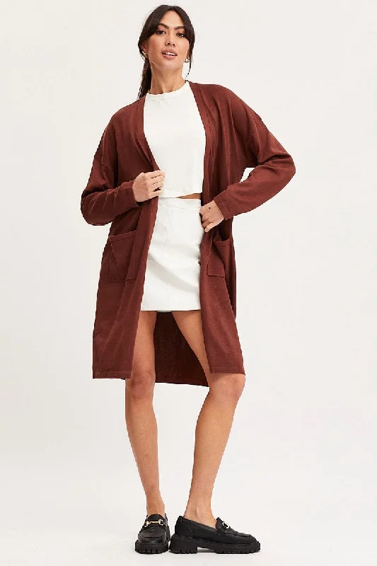 brown-knit-cardigan-long-sleeve-relaxed-longline-ck1272-40b