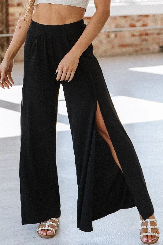 Camas Slit Wide Leg Pant | S-XL