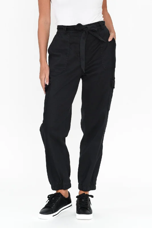 Canterbury Charcoal Lyocell Cargo Pants