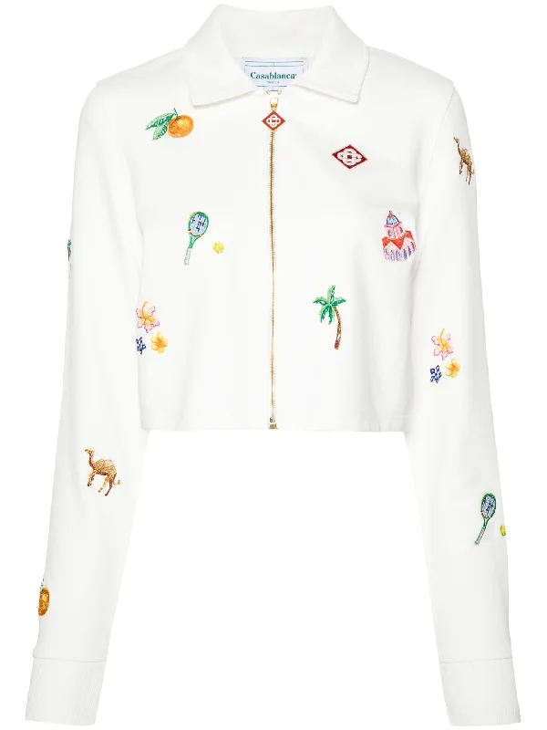 Elements En Crayon Cropped Track Jacket