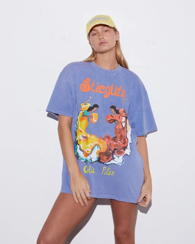 Celia Pilar Oversized T-shirt | Blue