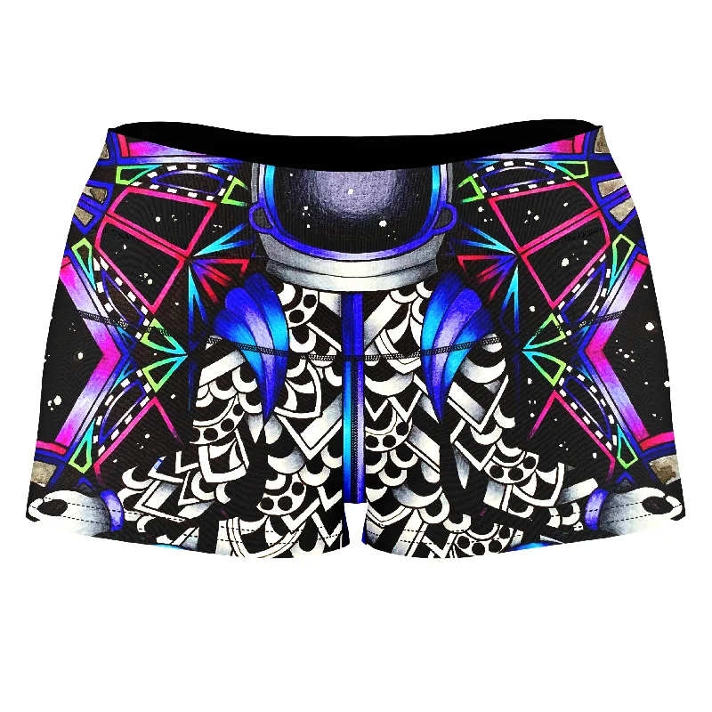 Cosmonaut High-Waisted Women's Shorts