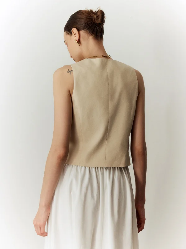 cotton-linen-solid-v-neck-vest