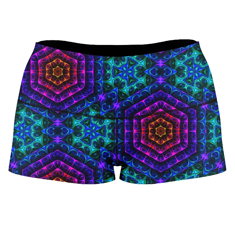 Cracked Mind Cold High-Waisted Women's Shorts