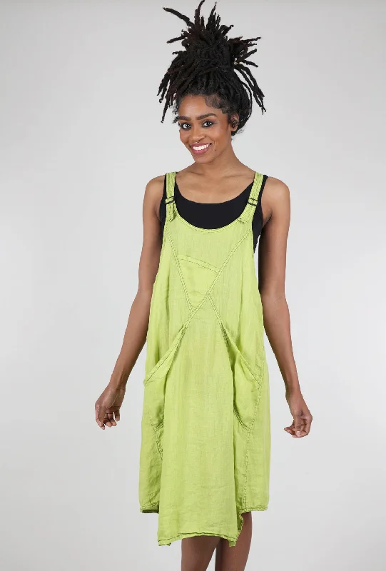 Pismo Overall Dress, Chartreuse