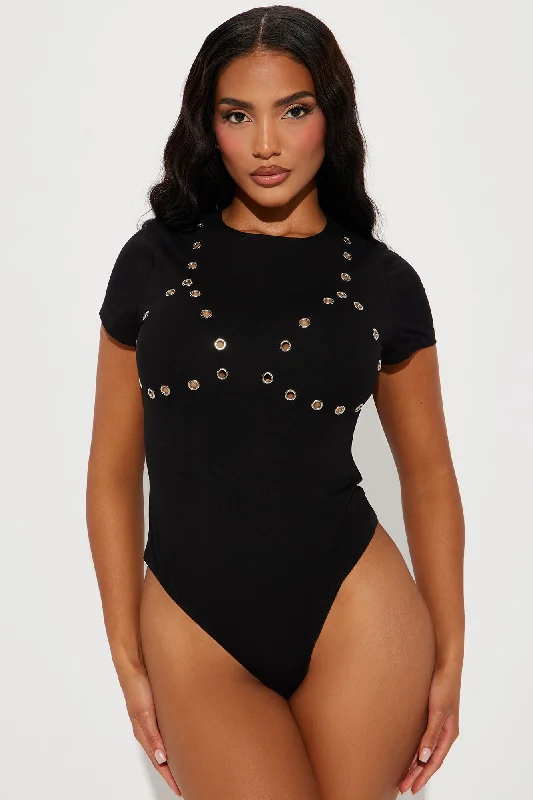 Don't Be Shy Bodysuit - Black