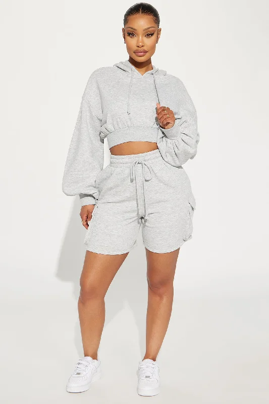 Easy Weekends Lounge Shorts - Heather Grey