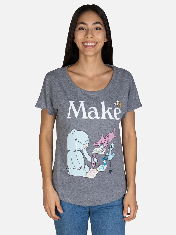 elephant-and-piggie-make-womens-relaxed-fit-t-shirt