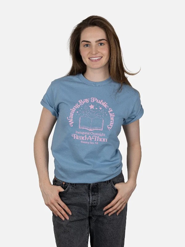 emily-henry-waning-bay-public-library-unisex-t-shirt