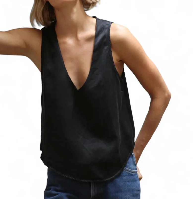 Evie Tank Top In Black