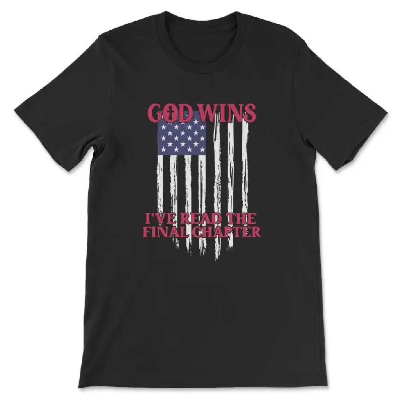 God wins American flag t-shirt