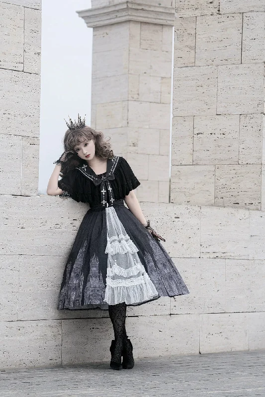 gothic-lolita-jsk-front-open-printed-dress-and-thin-cardigan