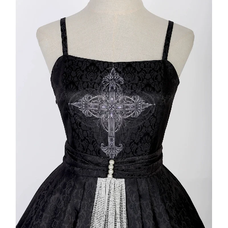 gothic-lolita-jsk-front-open-printed-dress-and-thin-cardigan