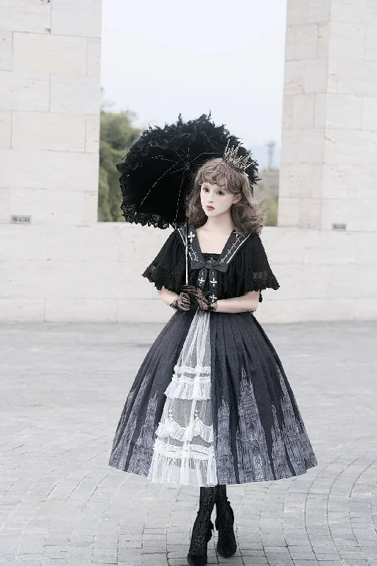 gothic-lolita-jsk-front-open-printed-dress-and-thin-cardigan