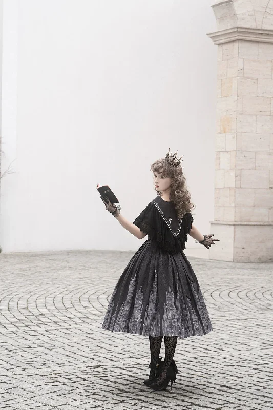 gothic-lolita-jsk-front-open-printed-dress-and-thin-cardigan