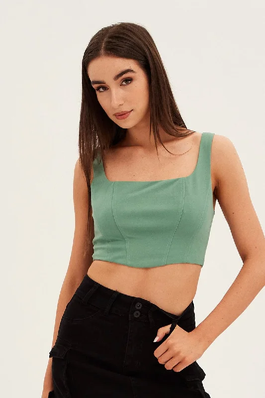 green-corset-top-shirred-back-sleeveless-crop-jersey-jc1046-38wb