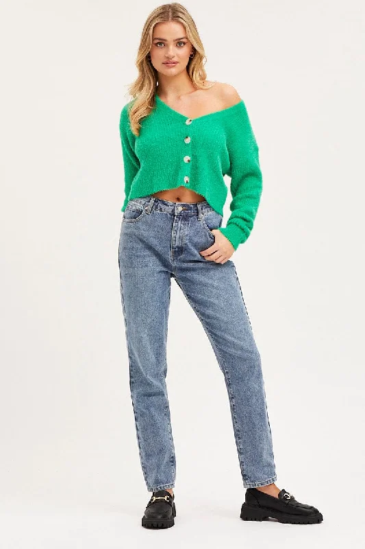 green-knit-cardigan-long-sleeve-crop-v-neck-ck1148-36jt