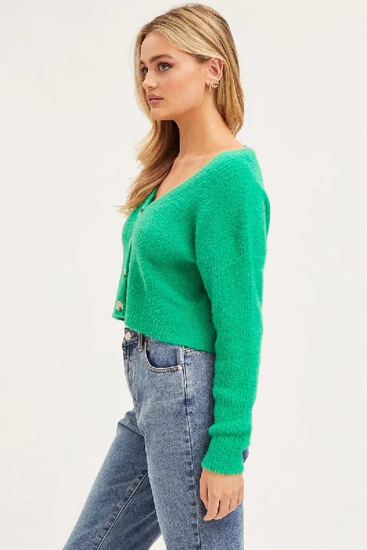 green-knit-cardigan-long-sleeve-crop-v-neck-ck1148-36jt