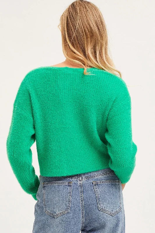 green-knit-cardigan-long-sleeve-crop-v-neck-ck1148-36jt