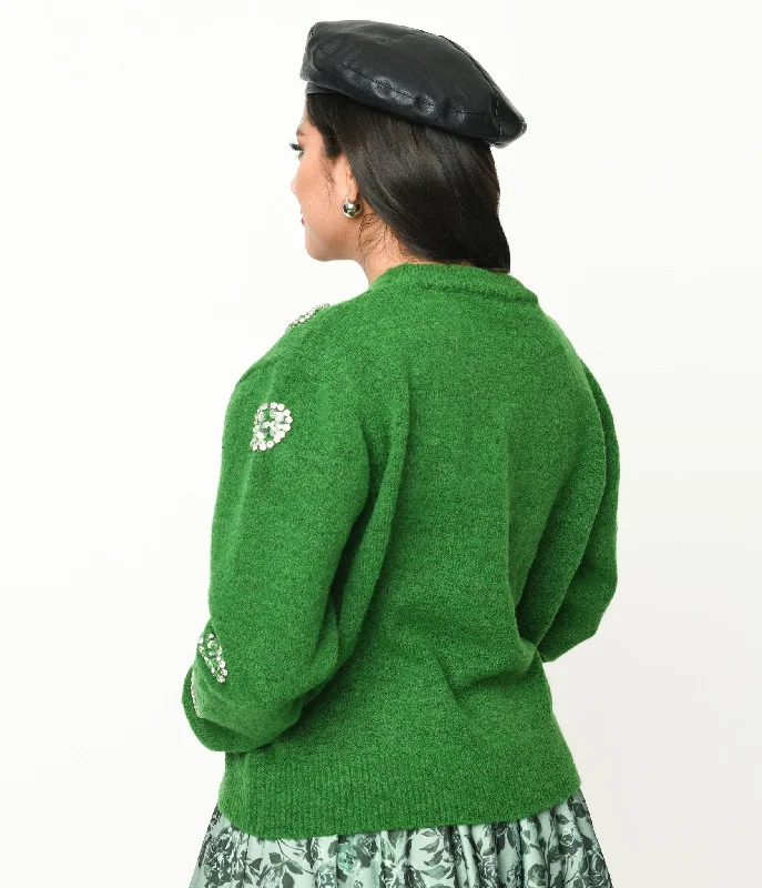 green-rhinestone-hearts-embellished-pullover-sweater