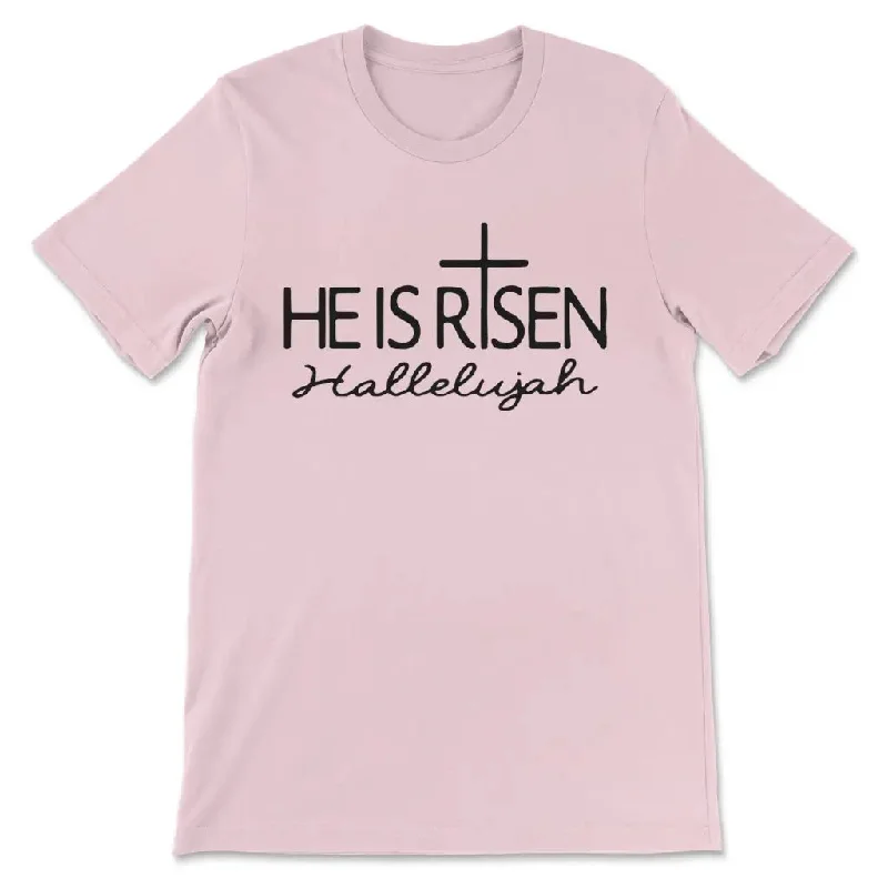 he-is-risen-hallelujah-womens-t-shirt