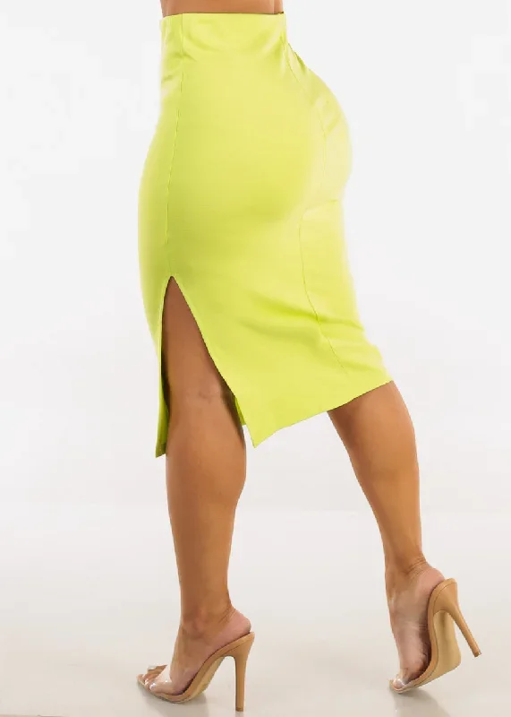 high-waist-side-slit-pencil-skirt-lime-hms40854lime