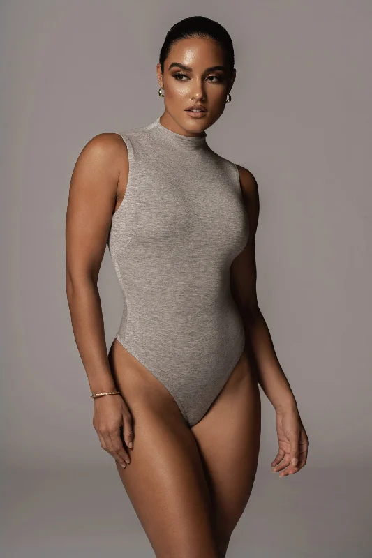 Grey Ciela High Neck Bodysuit