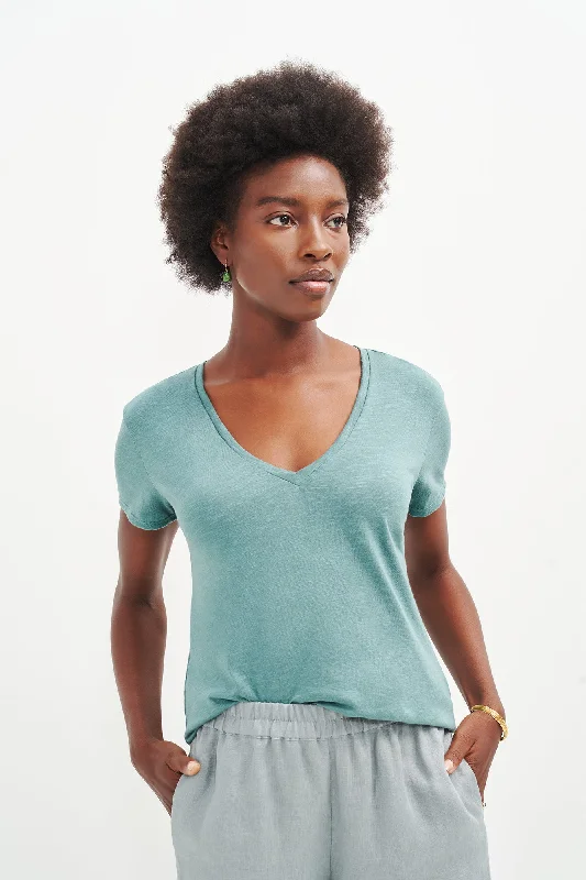 Joline Reverie Slub Tee - Eucalyptus