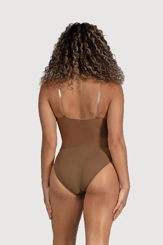 ladies-cordelia-mesh-panel-bodysuit-almond