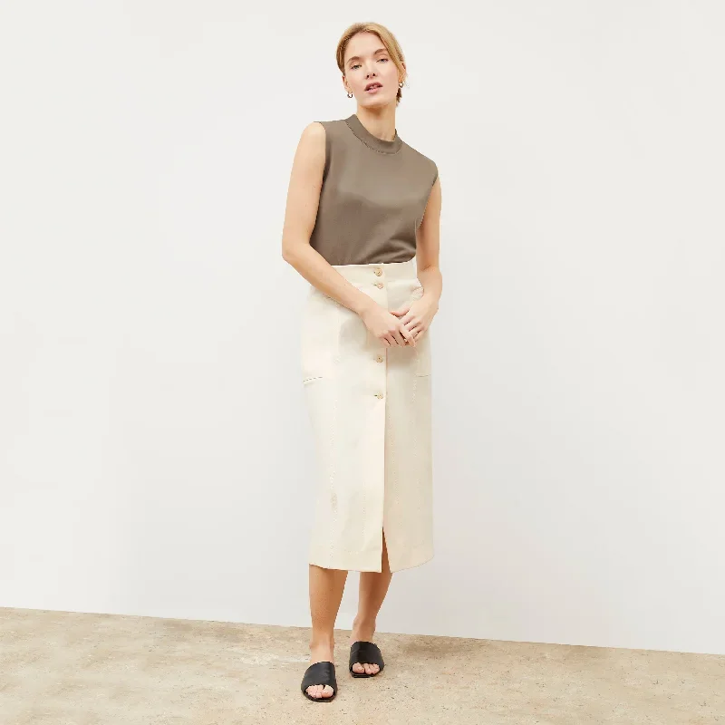 Lane Skirt - Eco Better Than Denim :: Tusk