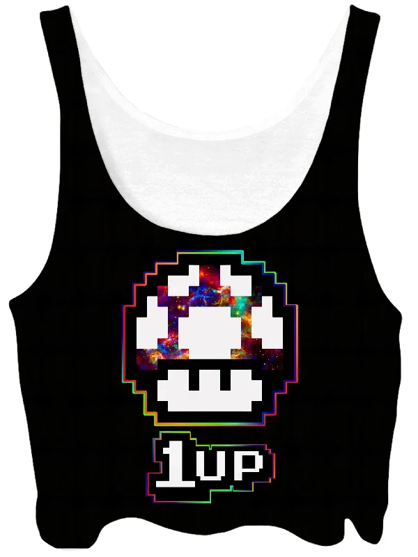 Level Up Mushroom Crop Top