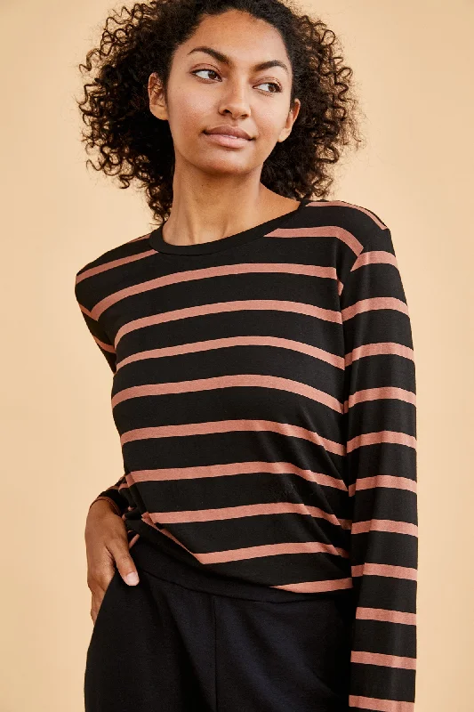 Berkeley Long Sleeve Modal Tee - Buren Stripe