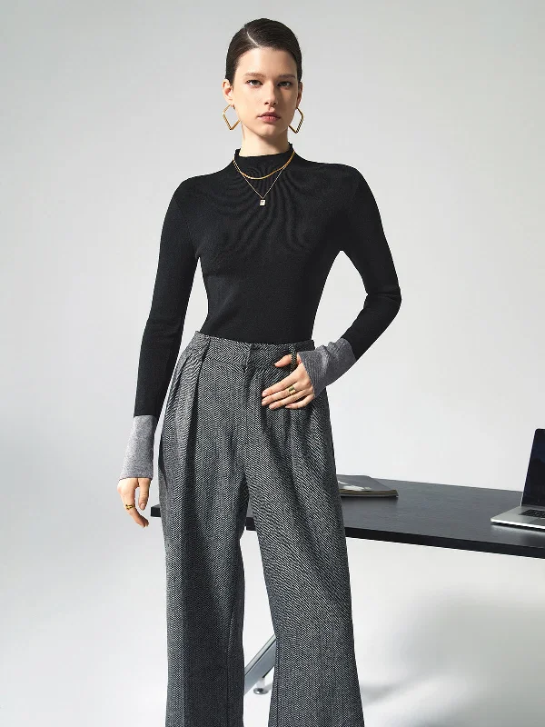 long-sleeve-contrast-cuff-knit-top