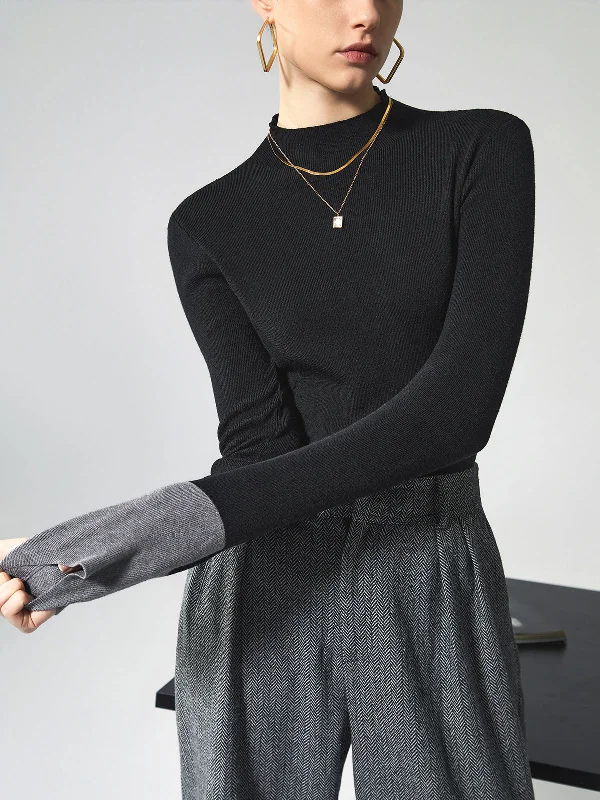 long-sleeve-contrast-cuff-knit-top