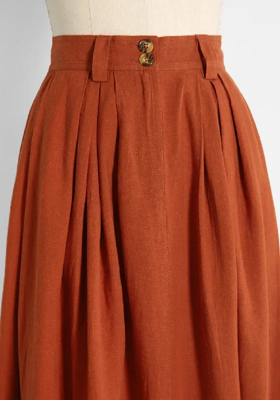 make-a-swish-midi-skirt-rust