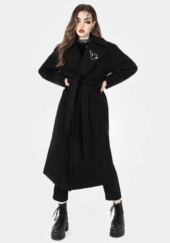 Meltdown Oversized Coat With Brooch