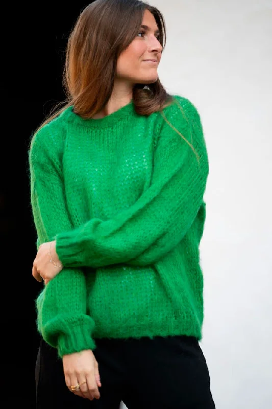 Noella - Delta Knit Sweater - Grass Green