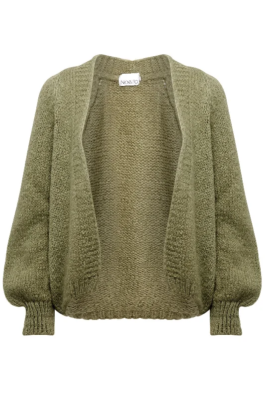 Noella - Fora Knit Cardigan - Army