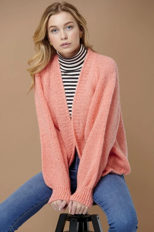 Noella - Fora Knit Cardigan - Peach