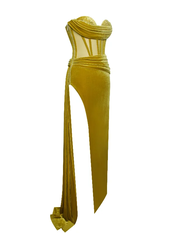 octavia-gold-draping-crystal-corset-high-slit-velvet-gown