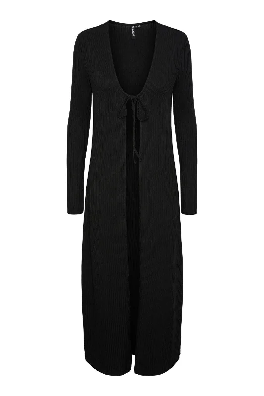 pieces-pcmica-ls-v-neck-long-cardigan-4366560-black