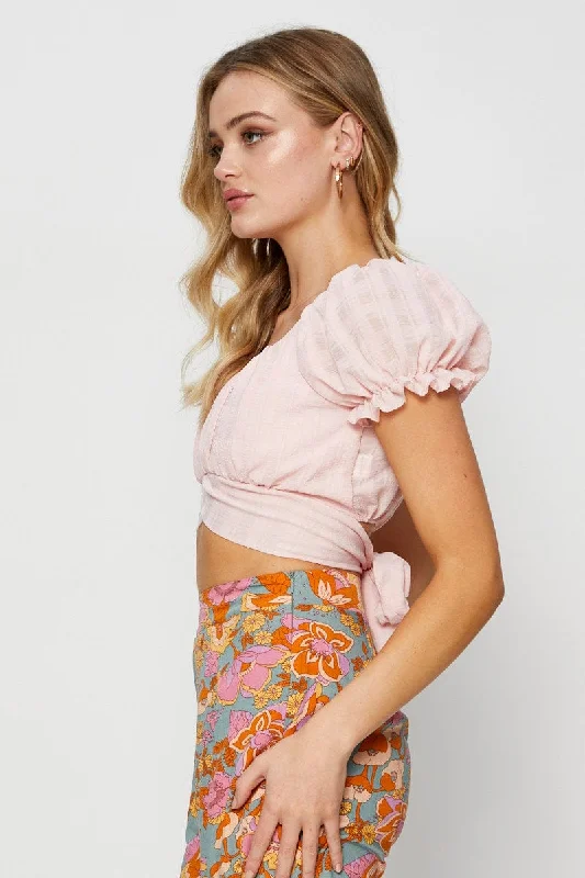 pink-crop-top-short-sleeve-tie-up-wc9012d-30f