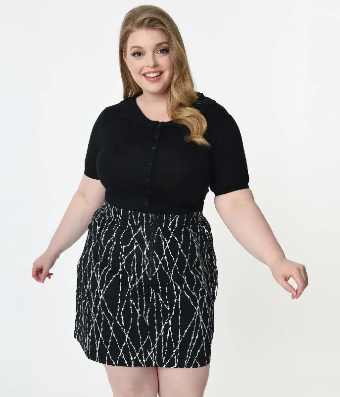 plus-size-black-bat-collar-blouse