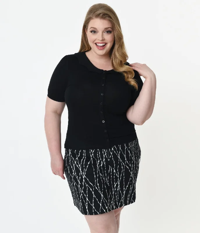 plus-size-black-bat-collar-blouse