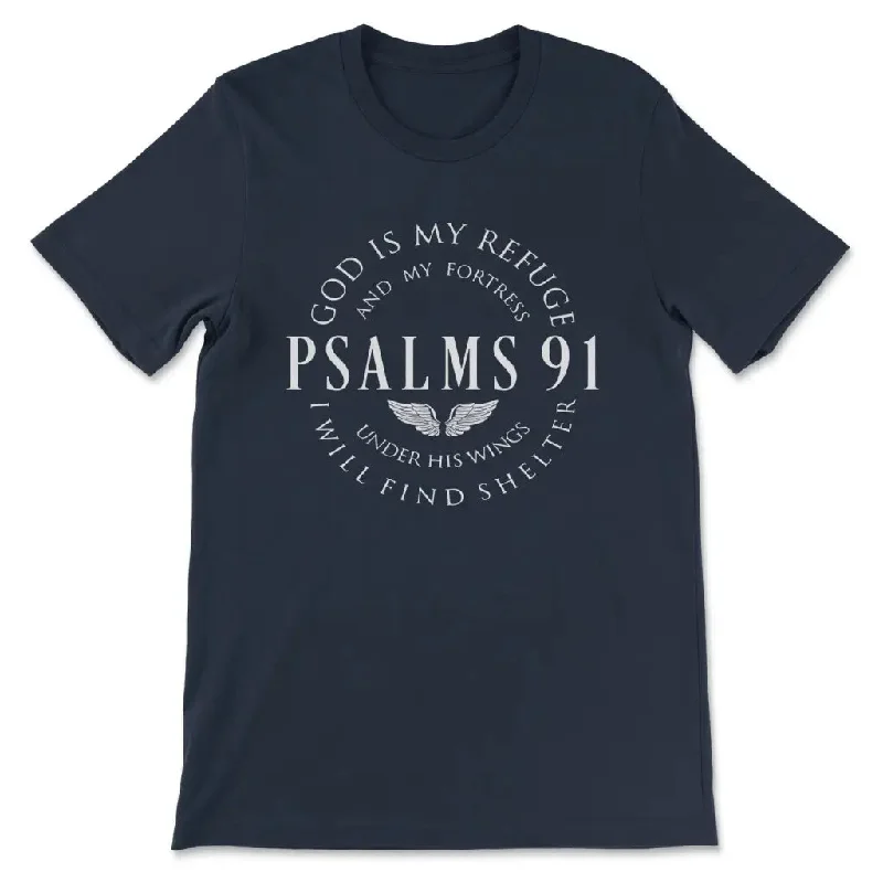 psalm-91-god-is-my-refuge-and-my-fortress-womens-t-shirt