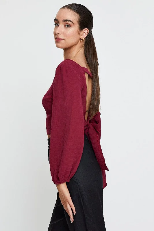 red-crop-top-long-sleeve-round-neck-wc10371-f3